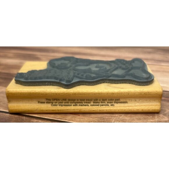 1999 ZIGGY & FRIENDS BALANCED MEAL GP001 WOOD RUBBER STAMP BY STAMPENDOUS - Picture 5 of 6